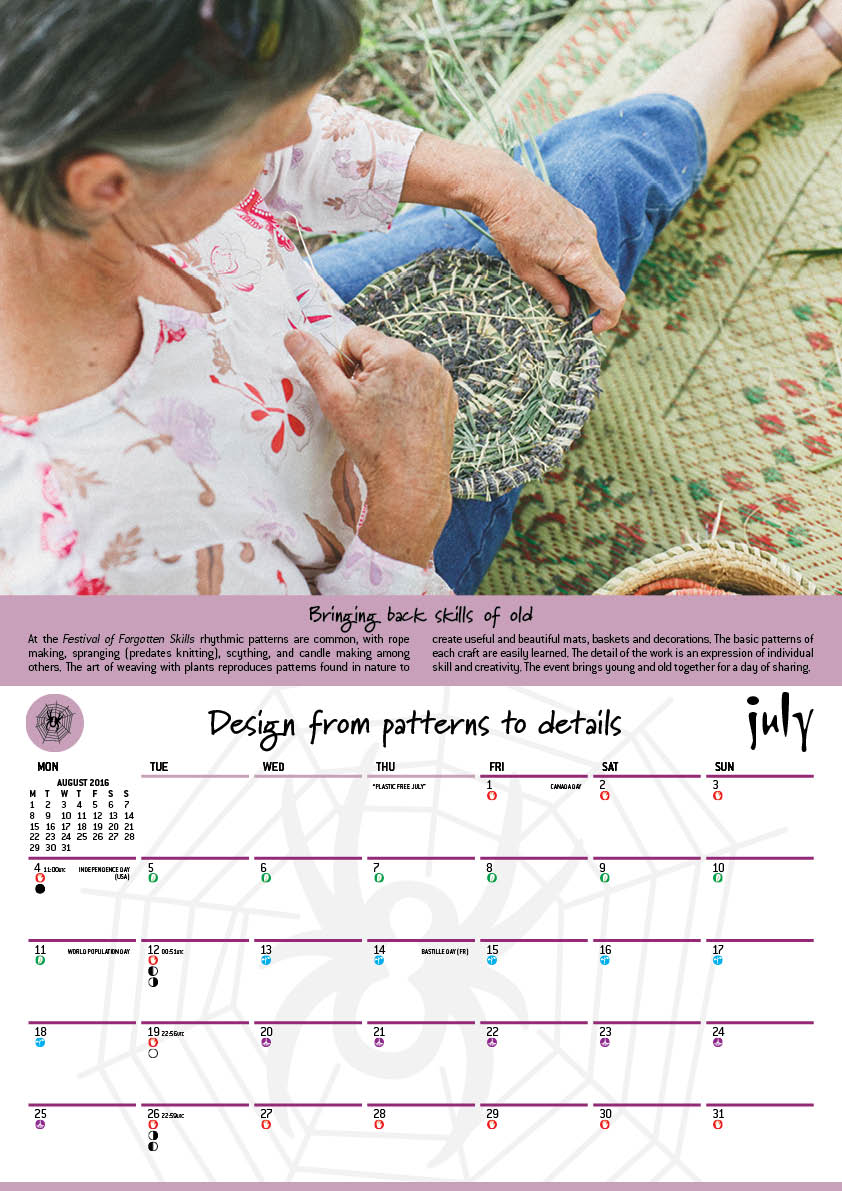 2016 Permaculture Calendar with moon planting guide 5 Melliodora